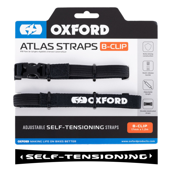 Oxford ATLAS B CLIP[ 17mm x 1.2M Black(pair)